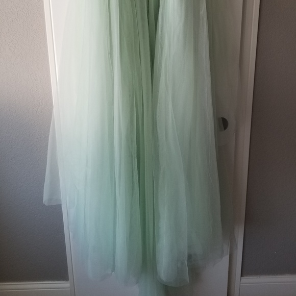 Plus Size Tulle Floral Gown - Picture 6 of 8